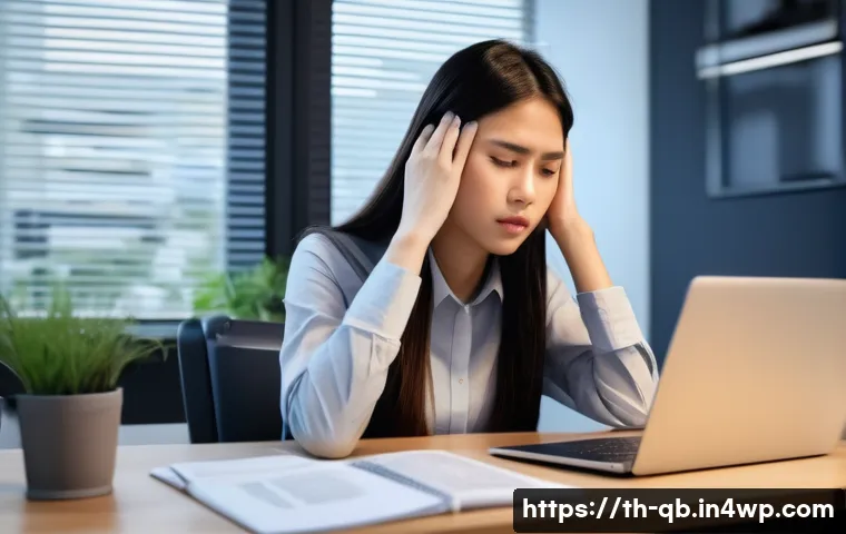 정보 다이어트법의 철학적 접근 - **Information Overload & Stress**
A conventionally attractive young Thai woman, dressed in smart...